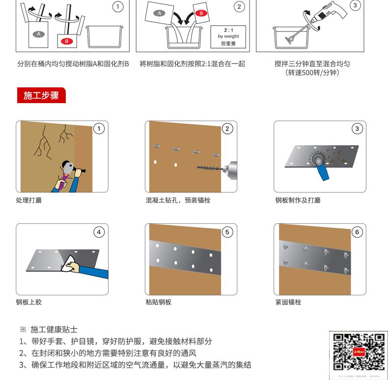 包钢沙县粘钢加固施工过程